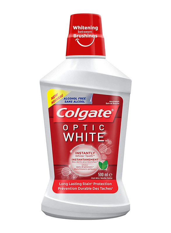 

Colgate Optic White Whitening Mouthwash, 500ml