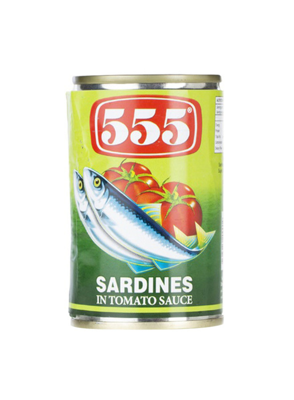 555 Hot Sardines in Tomato Sauce, 155g