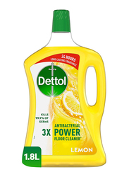 Dettol Lemon 3x Antibacterial Power 24 Hours Long Lasting Floor Cleaner, 1.8 Liter