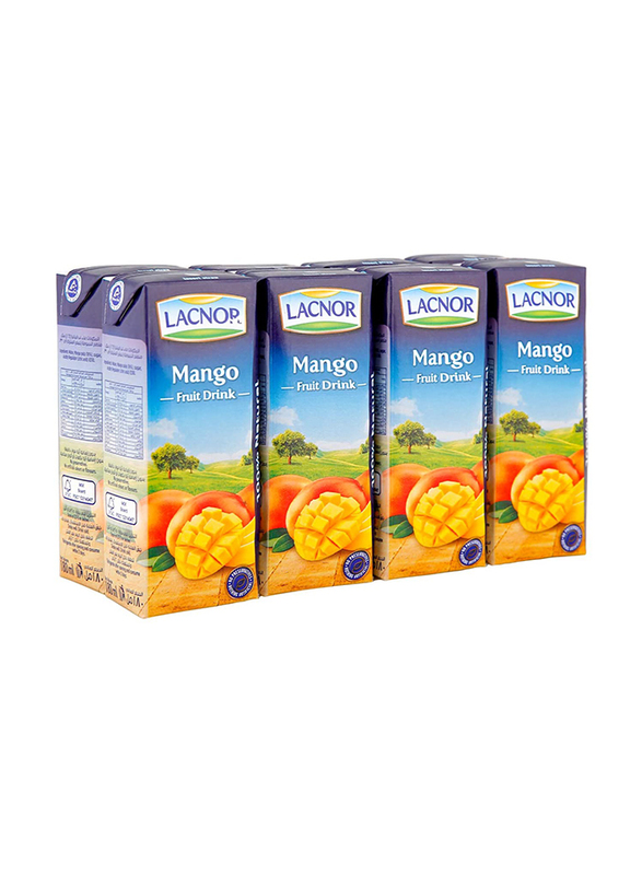 Lacnor Mango Juice, 8 x 180ml
