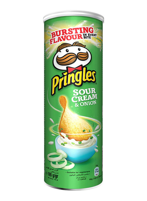 

Pringles Sour Cream & Onion Potato Chips, 165g