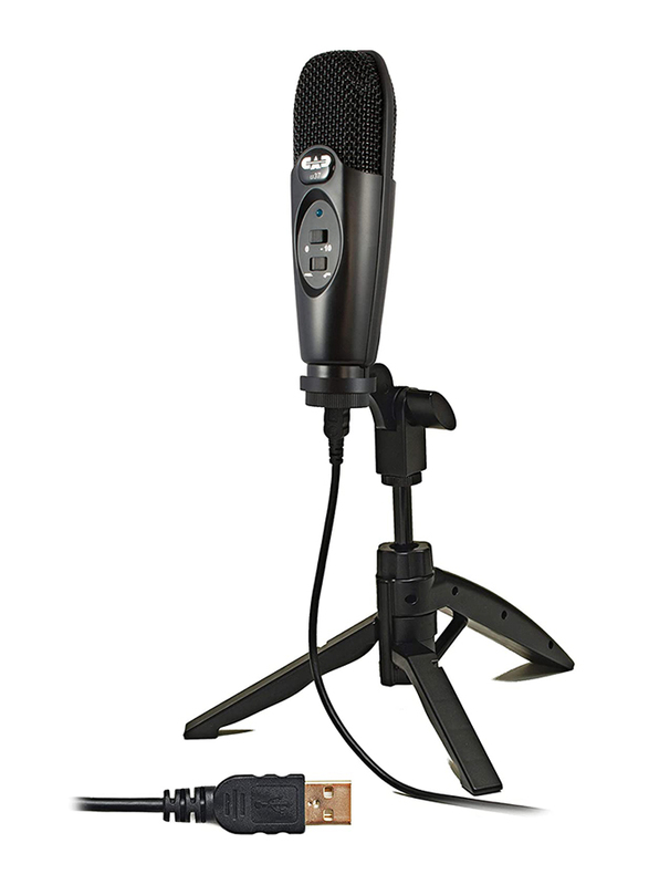 

CAD Audio U37 USB Studio Condenser Recording Microphone, Silver