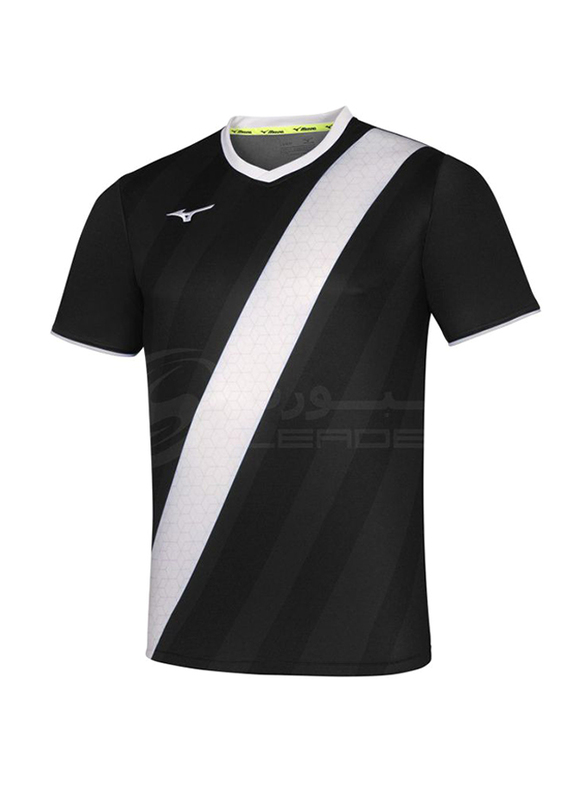 

Mizuno Game Shirt Osaka T-Shirt, L, Black/White