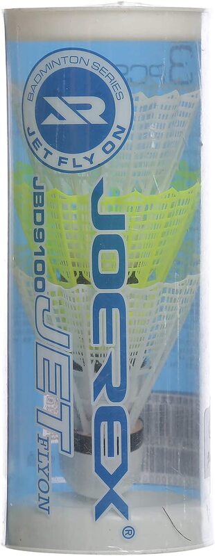 

Joerex Nylon Shuttlecock Set, JBD9100, White/Yellow