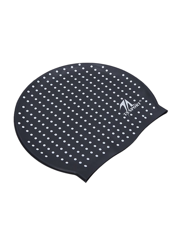 

TA Sport Swimming Cap, Black/White