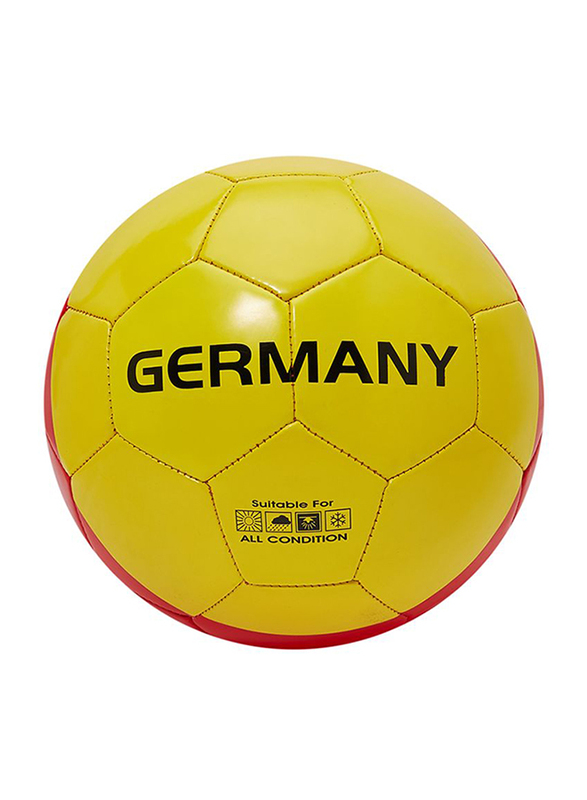 

Joerex Size-5 Germany Flag Printed Football, Black/Yellow/Red