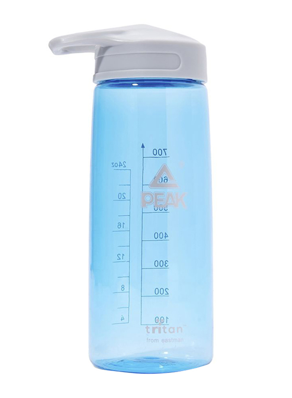 

Peak Tritan Plastic Water Bottle, 700ml, Blue