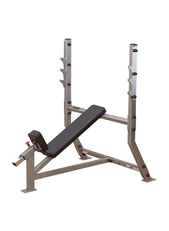 

Body Solid Fixed Incline Bench, SIB349G/SIB359G, Grey/Black