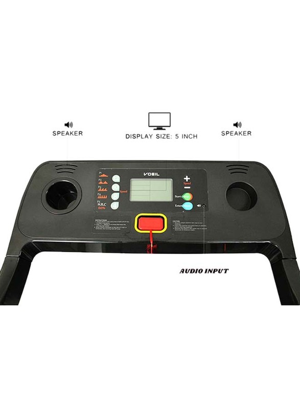 Impetus Motorized Electric Treadmill, VT-4000, Black