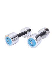 TA Sport Dumbbells Set, 2 x 8KG, Silver