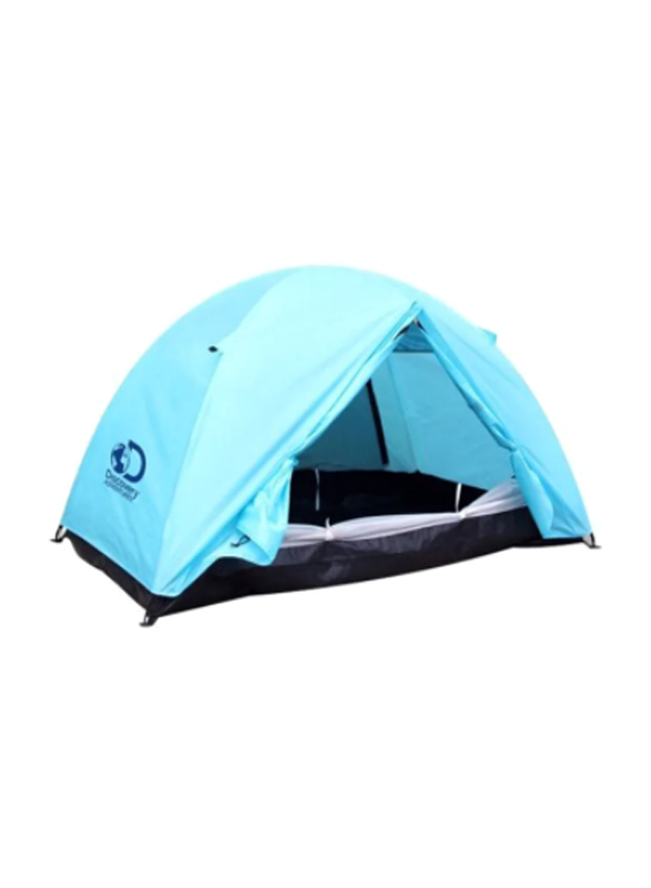 

Discovery Adventures Dfa66191 2 Person Polyester UV30+ Camping Tent, Light Blue