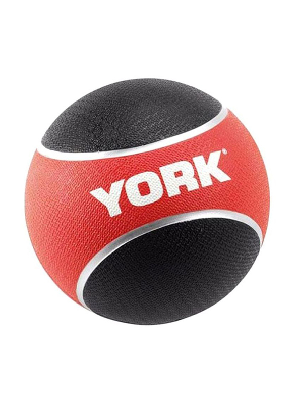 

TA Sport York Fitness Exercise Medicine Ball, Black/Red