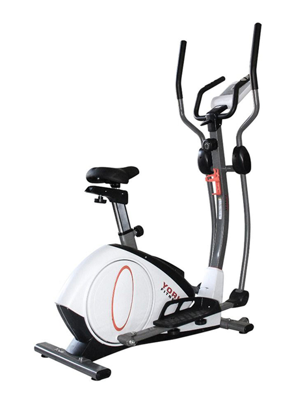 

York Fitness E51-V2 Elliptical Bike, White/Black/Grey