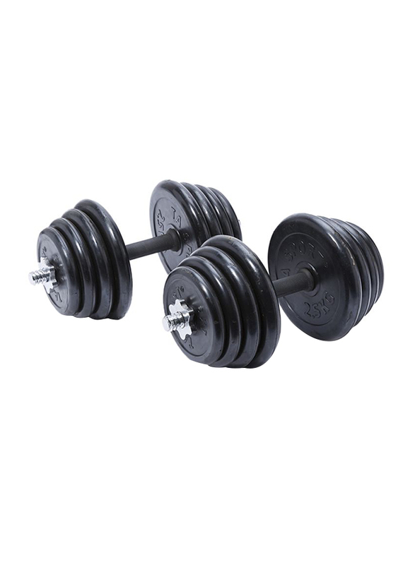 

TA Sport Dumbbells Set, 54040637, 2 x 30KG, Black