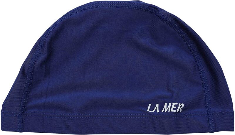

TA Sport Lamer Senior Wide Band Lycra Swimming Cap, Navy Blue