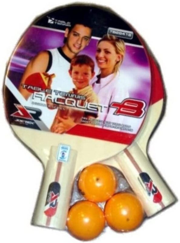 

Generic Joerex Short Handle Table Tennis Racket, One Size, 5100, Multicolour
