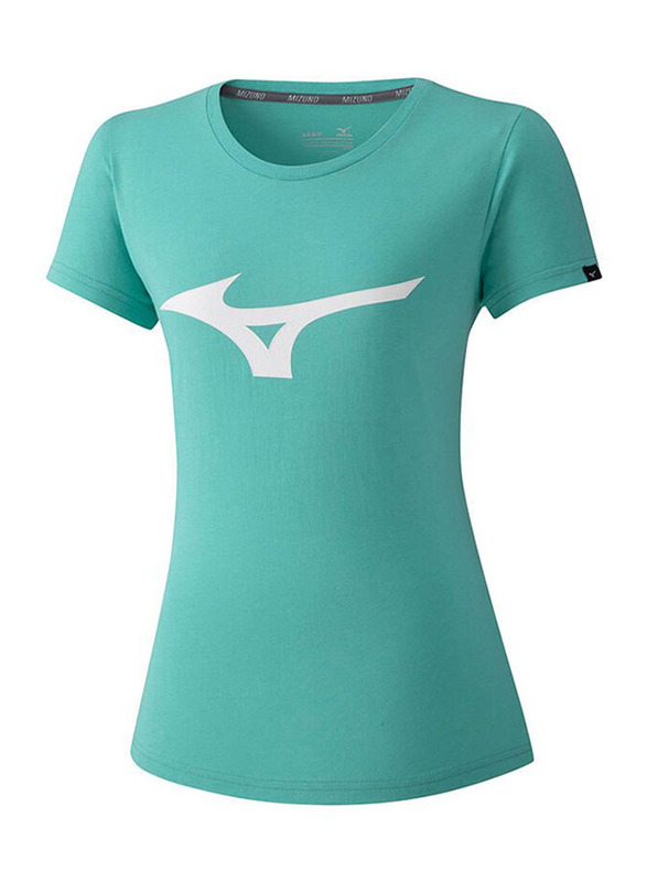 

Mizuno Atlantis Cotton Short Sleeve T-Shirt for Women, Small, Teal