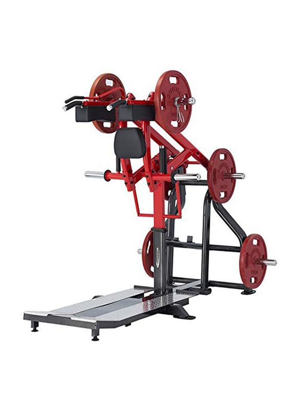 

Steelflex Plate Load Standing Squat Machine, 207cm, Black/Red