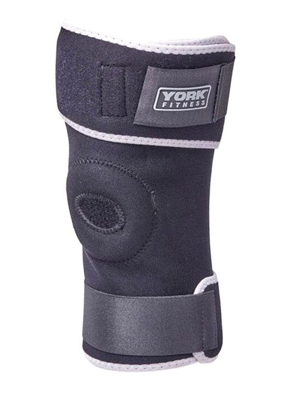 

York Fitness Knee Wraps, Black/Grey