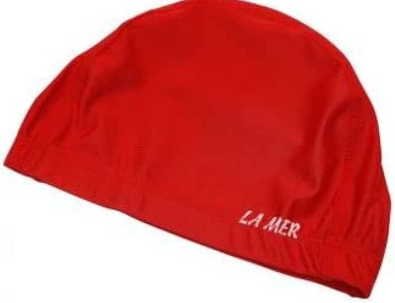 

TA Sport Lamer Senior Wide Band Lycra Swimming Cap, Red