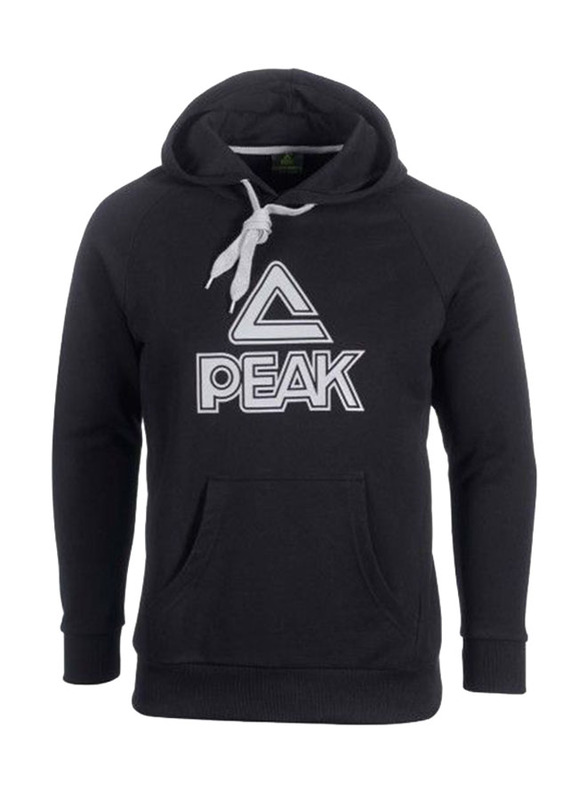 

Peak Cotton Long Sleeve Hoodie for Men, Double Extra Large, Black