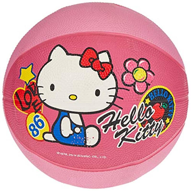 

Mesuca Hello Kitty Rubber Basketball, Ha1301-Kc, Size 3, Pink