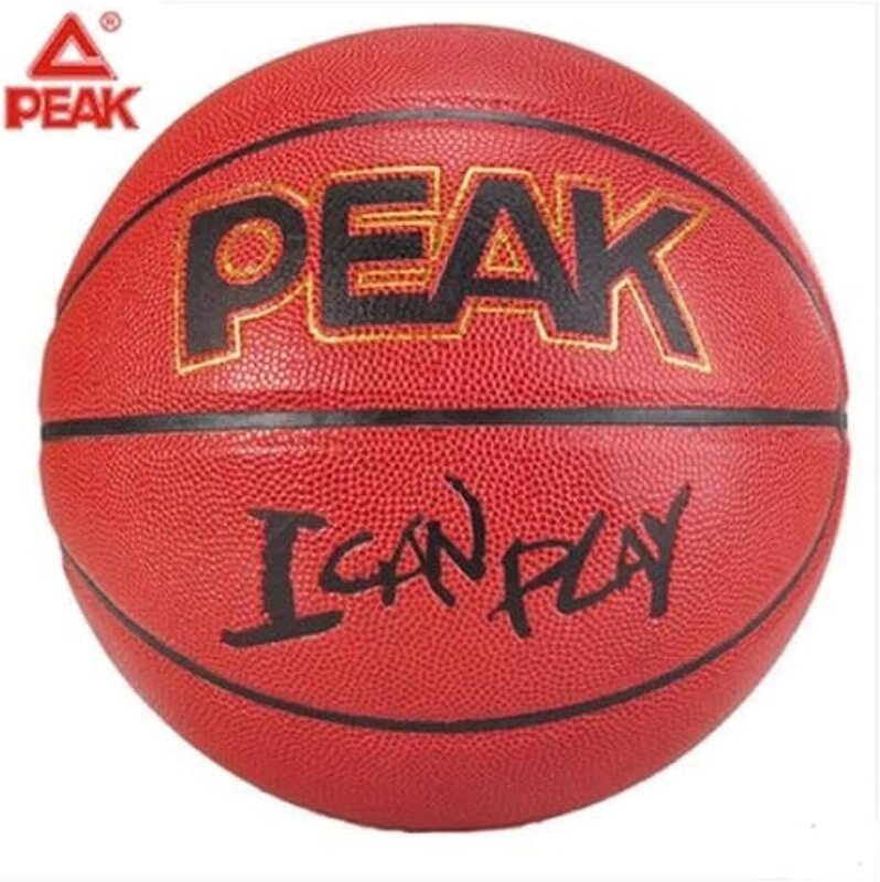 

Peak Rubber Basketball, Q151920, Rust Red