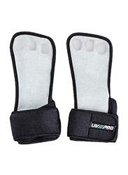 LiveUp LP8124 Gymnastics Grips, Large, Black/White