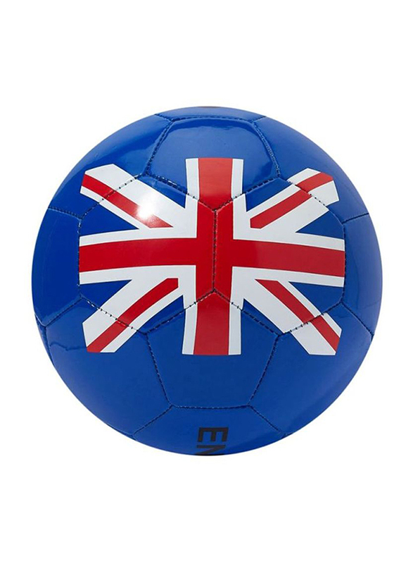 

Joerex Size-5 England Flag Printed Football Ball, Blue/Red/White