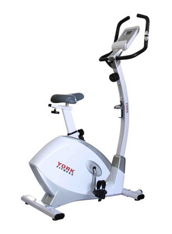 

York Fitness B50-V2 Upright Bike, White