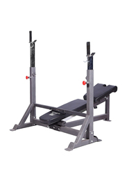 TA Sport AX1036 Adjustable Olympic Bench Press, Grey