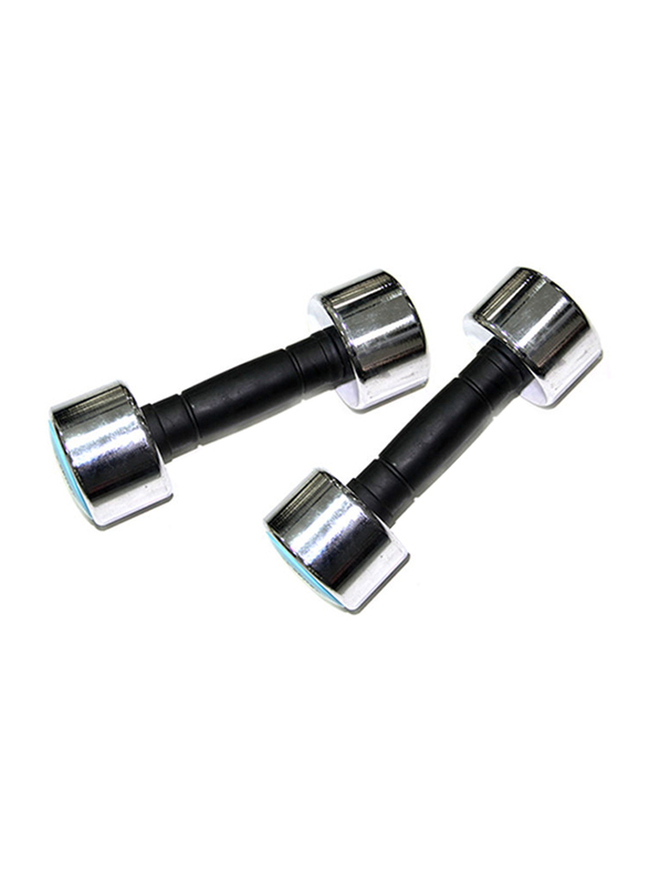 

Generic Dumbbell Set, 54040545-101, 2 x 4KG, Black/Chrome