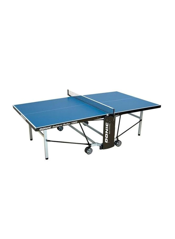 

Donic Outdoor Roller 1000 Table Tennis Table, Blue