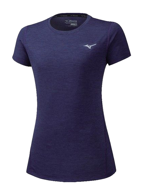 

Mizuno T-Shirts for Women, S, Navy Blue