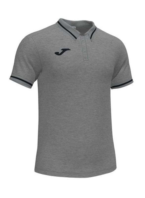 

Joma Confort Ii Ss Polo Melange T-Shirt, M, Grey