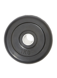 TA Sport Rubber Weight Plate, 54050410, 1KG, Black