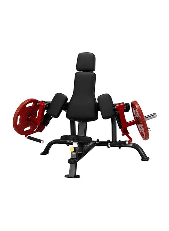 

Steelflex Plate Load Bicep Curl Machine, Black/Red