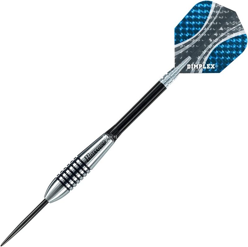 

Harrows 3-Piece Bomber Tungsten Darts, 21gm, Black/Silver