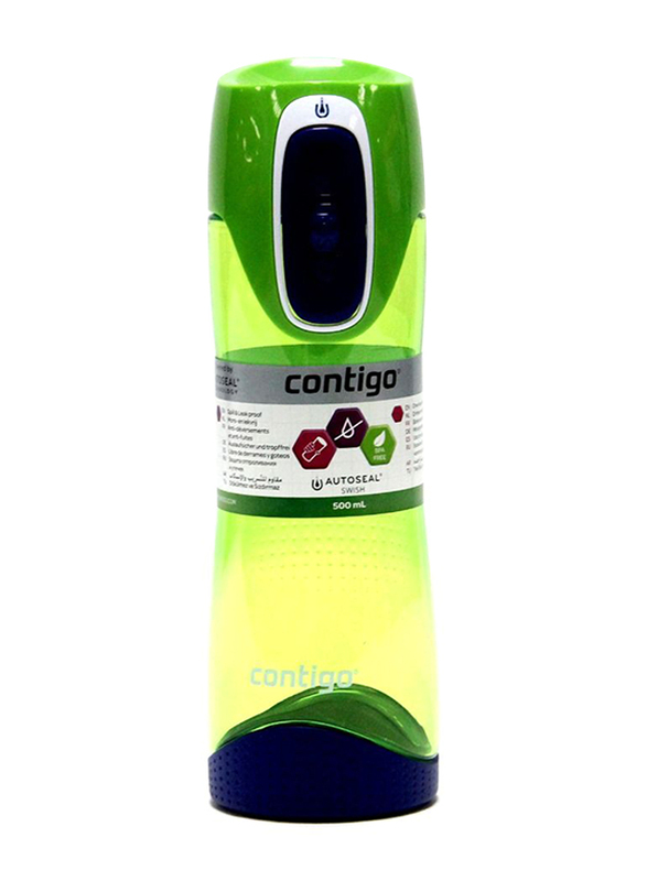 

Contigo Leak Proof Auto-Seal Water Bottles for Kids, 500ml, Green