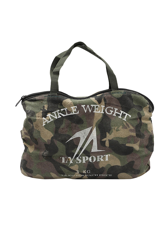 

TA Sports 3 Pieces Ankle Weight Bag, 3Kg, Camouflage