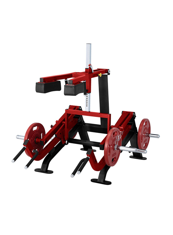 

Steelflex Dual Plate Load Squat/Deadlift Machine, Black/Red