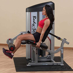 Body Solid S2SLC PC2-Seated Leg Curl Machine with Stack, 160 LB, Grey/Black