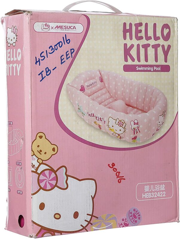 

Mesuca Hello Kitty Inflatable Baby Tub with Pump & Repairkit, HEB32422, Pink