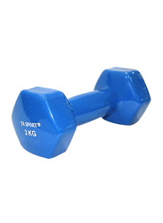 TA Sport Vinyl Dumbbell, 3KG, Blue
