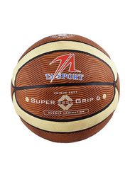 TA Sport Super Grip Square Design Basketball, Brown