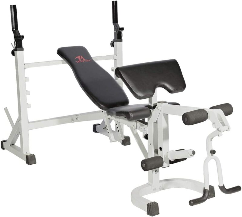 

TA Sports Foldable Multi Weight Bench, RM890, White/Black