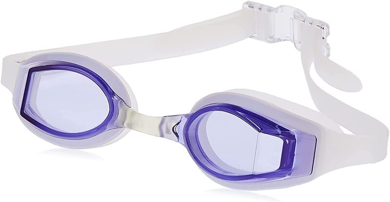 

Mesuca Adult Swimming Goggles, Blue/White