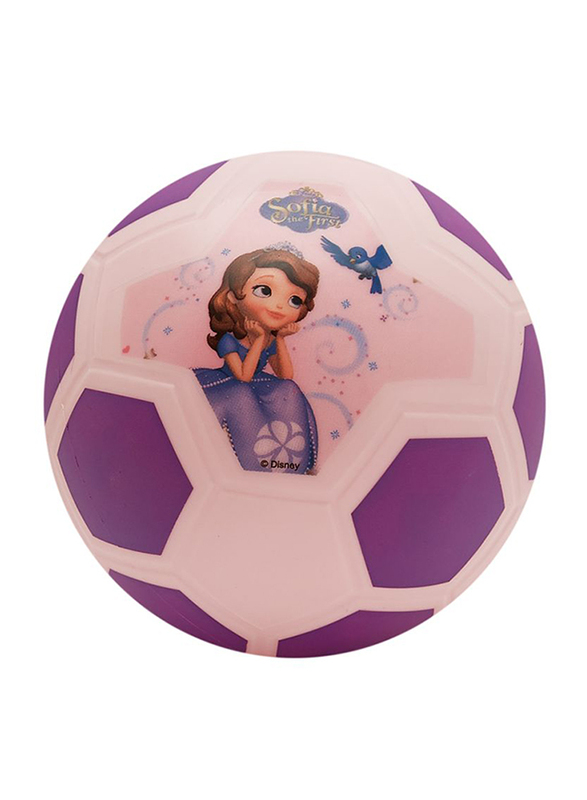 

Joerex Sophia Princess Printed Football Ball, Size 5, Beige/Purple