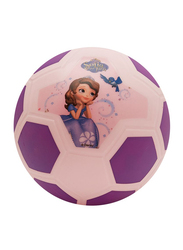 Joerex Sophia Princess Printed Football Ball, Size 5, Beige/Purple