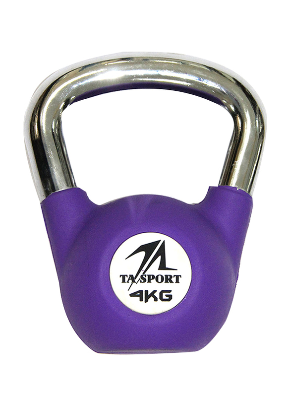 

TA Sport Rubber Kettlebell, DB2175, 4KG, Purple